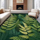 Ultra Soft Area Rug, Non Slip, Stain Resistant, Washable Area Rugs for Living Room, Bedroom, Rustic Textured Earthy Tones(Green)