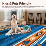 Colorful Southwestern Geometric Fusion(Blue)