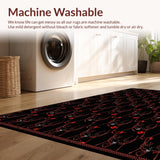 Spooky Cat Inspired Floor Covering(Black)