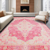 Contemporary Beige Wave Motif(Pink)