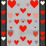 Contemporary Fun Geometric Layout(Red)