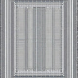 Ultra Soft Area Rug, Non Slip, Stain Resistant, Washable Area Rugs for Living Room, Bedroom, Chic Textured Crochet Aesthetic(Gray)
