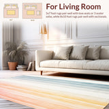 Ultra Soft Area Rug, Non Slip, Stain Resistant, Washable Area Rugs for Living Room, Bedroom, Toddler Play Mat Neutral Pastel Montessori Kids(Red)