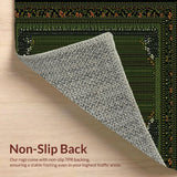 Contemporary Geometric Lattice Motif(Green)