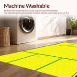 Ultra Soft Area Rug, Non Slip, Stain Resistant, Washable Area Rugs for Living Room, Bedroom, Cute Cheerful Banana Design(Yellow)