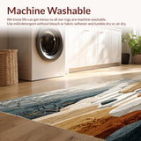 Tranquil Pebble Path Runner Featuring Neutral Abstract Stone(Beige)