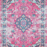 Ultra Soft Area Rug, Non Slip, Stain Resistant, Washable Area Rugs for Living Room, Bedroom, Charming Earthy Patterned Textiles(Pink)