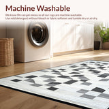 Ultra Soft Area Rug, Non Slip, Stain Resistant, Washable Area Rugs for Living Room, Bedroom, Aesthetic Wolf Tip Softness Emphasis(Gray)