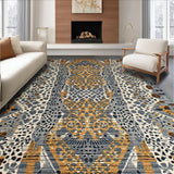 Ultra Soft Area Rug, Non Slip, Stain Resistant, Washable Area Rugs for Living Room, Bedroom, Rustic Textured Feline Design(Gray)