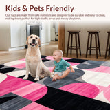 Contemporary Wavy Circular Motif(Pink)