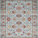 Ultra Soft Area Rug, Non Slip, Stain Resistant, Washable Area Rugs for Living Room, Bedroom, Chic Vintage Botanical Motif(Gray)