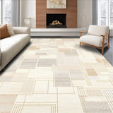 Bermuda Weave Collection Area Cream Beige Neutral Abstract Motif(Beige)