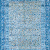 Ultra Soft Area Rug, Non Slip, Stain Resistant, Washable Area Rugs for Living Room, Bedroom, Blue Bow Rug: Modern Geometric Bow Pattern Carpet(Blue)