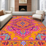 Ultra Soft Area Rug, Non Slip, Stain Resistant, Washable Area Rugs for Living Room, Bedroom, Colorful Geometric Patterned Delight(Yellow)