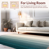 Earthy Ombre Beige Area Gradient Shaded(Blue)