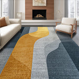Ultra Soft Area Rug, Non Slip, Stain Resistant, Washable Area Rugs for Living Room, Bedroom, Modern Grey Gold Living Room Non-Shedding Rug(Gray)