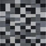 Ultra Soft Area Rug, Non Slip, Stain Resistant, Washable Area Rugs for Living Room, Bedroom, Luxe Minimalist Textured Elegance(Black)