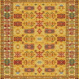 Ultra Soft Area Rug, Non Slip, Stain Resistant, Washable Area Rugs for Living Room, Bedroom, Rustic Mustard Accent Mat(Gold)