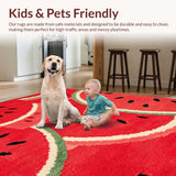 Fresh Greenery Accented Tapestry(Red)