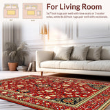 Chic Modern Abstract Floral(Red)