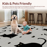 Cute Country Style Cat Motif(Black)