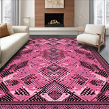 Ultra Soft Area Rug, Non Slip, Stain Resistant, Washable Area Rugs for Living Room, Bedroom, Vibrant Animal Print Elegance(Pink)