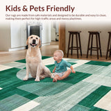 Fresh Green and Cream Swirl Design(Green)