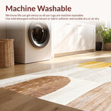 Ultra Soft Area Rug, Non Slip, Stain Resistant, Washable Area Rugs for Living Room, Bedroom, Boho Chic Area Stylish Doormat for Home(Beige)