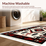 Modern Rustic Triangular Design(Red)