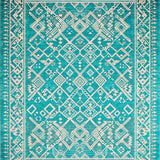 Minimalist Graphic Trellis Elements(Blue)