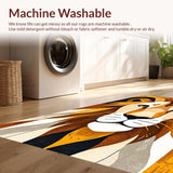 Ultra Soft Area Rug, Non Slip, Stain Resistant, Washable Area Rugs for Living Room, Bedroom, Whimsical Safari Inspired Design(Gold)