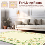 Ultra Soft Area Rug, Non Slip, Stain Resistant, Washable Area Rugs for Living Room, Bedroom, Cute Animal-Themed Decorative Piece(Beige)