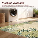 Ultra Soft Area Rug, Non Slip, Stain Resistant, Washable Area Rugs for Living Room, Bedroom, Contemporary Insect Motif Aesthetic(Beige)