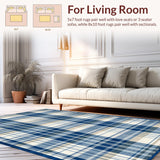 Classic Earth Toned Checker Design(Blue)