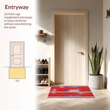 Colorful Contemporary Spot Art(Red)