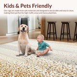 Ultra Soft Area Rug, Non Slip, Stain Resistant, Washable Area Rugs for Living Room, Bedroom, Abstract Geo Speckle Area Neutral Modern Home Office(Gray)