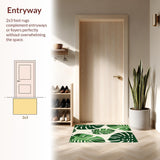 Lush Plant Print Elegance(Green)