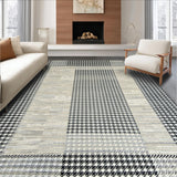 Contemporary Black Checkerboard Elegance(Black)
