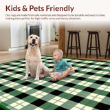 Charming Rustic Green Plaid Style(Green)