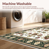 Floral Area with Beige Tones(White)