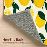 Ultra Soft Area Rug, Non Slip, Stain Resistant, Washable Area Rugs for Living Room, Bedroom, Vibrant Lemon Fruit Aesthetic(Yellow)
