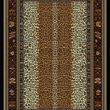Ultra Soft Area Rug, Non Slip, Stain Resistant, Washable Area Rugs for Living Room, Bedroom, Sophisticated Leopard Skin Design(Brown)