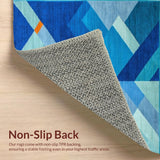 Stylish Transitional Wave Motif(Blue)