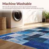 Eclectic Patchwork Geometric Fusion(Blue)