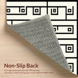 Contemporary Monochrome Geometric Elegance(Beige)