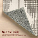 Ultra Soft Area Rug, Non Slip, Stain Resistant, Washable Area Rugs for Living Room, Bedroom, Artistic Subtle Animal Texture(Gray)