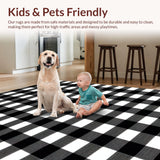 Cozy Traditional Checkerboard Motif(Black)