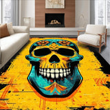 Dynamic Skull and Bone Illustration(Yellow)