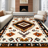 Ultra Soft Area Rug, Non Slip, Stain Resistant, Washable Area Rugs for Living Room, Bedroom, Vintage Camel Bedroom Machine Washable Area Rug(Beige)