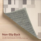 Ultra Soft Area Rug, Non Slip, Stain Resistant, Washable Area Rugs for Living Room, Bedroom, Modern Beige Area(Beige)